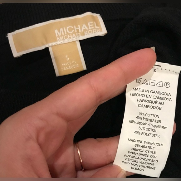 Michael Kors Black Logo Tee - Picture 10 of 12